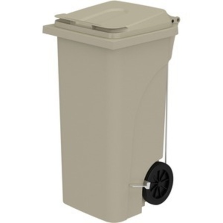 SAFCO Trash Receptacle, Tan, 32Gal SAF9926TN